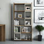 Hanah Home Estantería Moderna Nogal y Crema